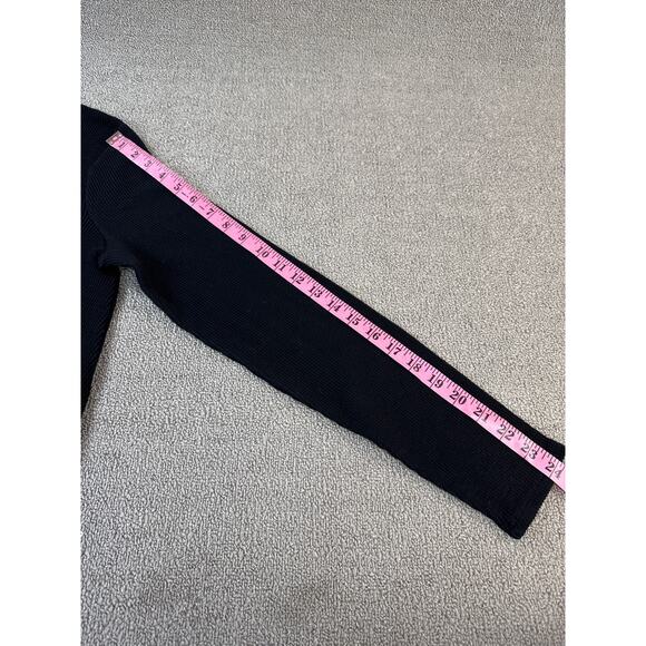 Madewell Top Crewneck Long Sleeve Ribbed Basic Size Medium - Picture 7 of 7